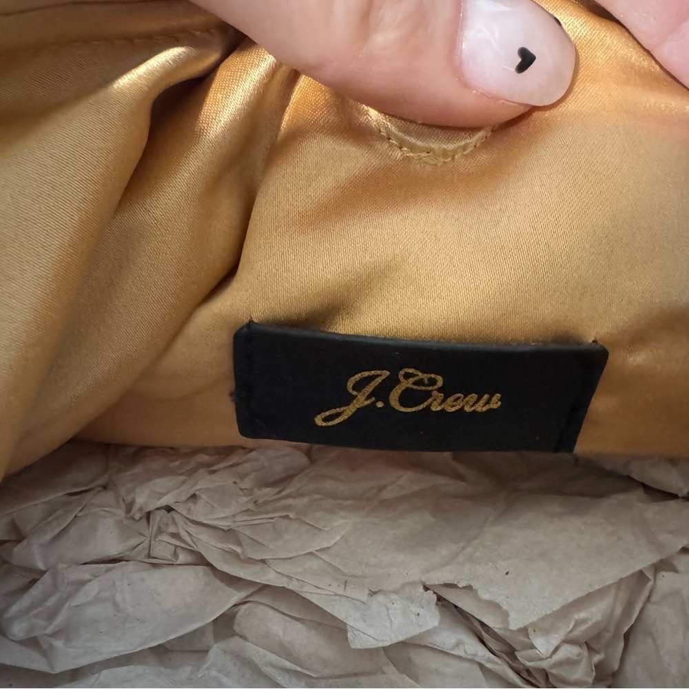 J.Crew- Santorini Gold Bag with Crystals- NWT - Picture 4 of 7